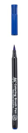 SAKURA Koi Colouring Brush Pen - Flexible Brush Tip - Water-Based Ink - Blendable - Blue