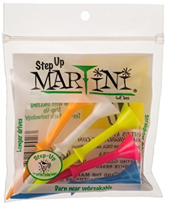 MARTINI Step-Up Golf-Tees, 8,9 cm, Sortiert, 2 Stück (10 Tees), Gemischt