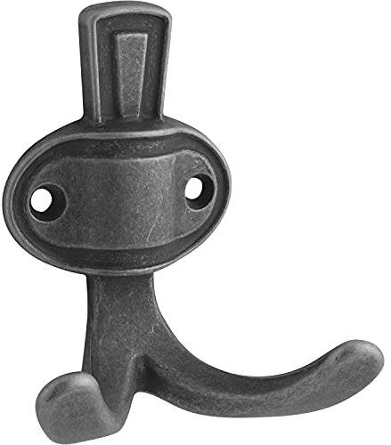 Mantelhaken Corvo Breite 67 mm, Höhe 76 mm, ZN eisenfärbig brüniert