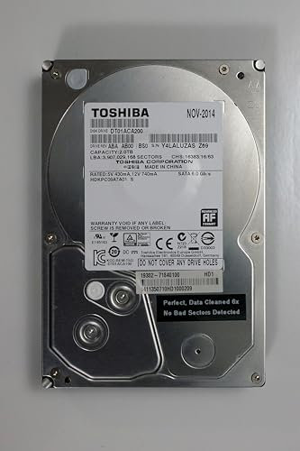 Toshiba 2TB 7200RPM 3.5 SATA HD Hard Drive Internal