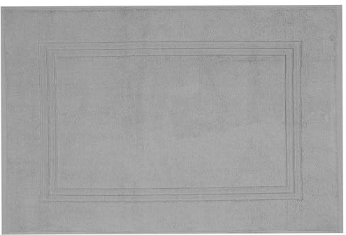 Betz Luxus Badvorleger Badematte Duschvorlage Gold Größe 60x100 cm Qualität 950g/m² 100% Baumwolle Farbe Silber-grau