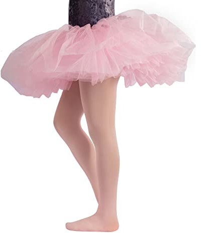 CALZITALY PACK 1/2 Collant Danza Bambina | Calze Ballet Bimba | 40 Den | da 4 a 14 anni | Rosa, Nero, Naturale, Bianco (14 anni, Rosa)