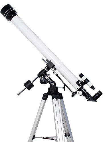 TS-Optics Einsteiger Refraktor Teleskop R 60/900 mm EQ-1 Komplettpaket Inclusive viel Zubehör, Star609