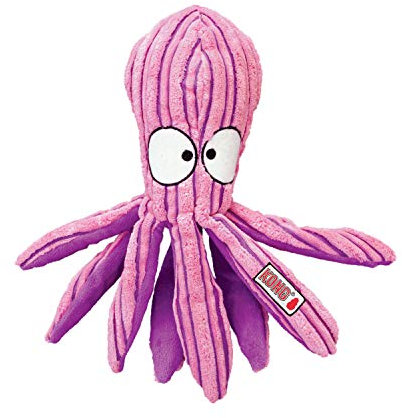 KONG - CuteSeas Octopus - Jouet en velours côtelé - Pour Chien Grande Taille