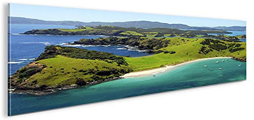 islandburner Bild Bilder auf Leinwand Neuseeland Panorama XXL Poster Leinwandbild Wandbild Art up Your Life ®