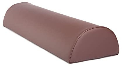WellTouch Lagerungsrolle halbrund | Knierolle für Massageliegen | Lagerungskissen für Massage & Therapie | Kniehalbrolle in Größe M: 65 x 22 x 11 cm (Schoko)