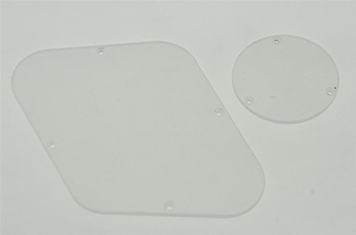KAISH Clear LP Standard Rear Control Switch Plate Transparent Cavity Cover for USA Les Paul