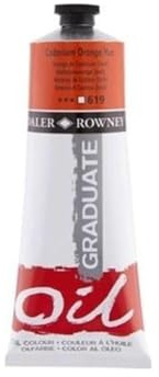 Daler-Rowney Graduate Oil Paint, Aluminium Tube, 6.76oz - 200 ml, Cadmium Orange Hue