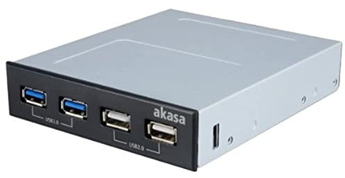 Akasa 3.5'' Zoll Interconnect S Vorderseite USB 3.0 Frontplatte, USB 3.0 Front Panel und Hub, AK-ICR-12V3