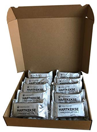 Feddeck 10 x 125 g Hartkekse (Panzerplatten), aus original Bundeswehr Produktion