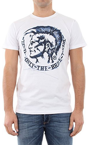 Diesel T-Diego-Fr,Men's Shirt, White,M