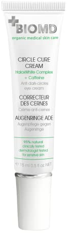 BioMD Augenringe Ade Creme, Halox White Complex + Koffein, Mangokernbutter, Baumwollsamenextrakt, Jojobaöl, Aloe Vera, Koffein, Zitronensäure, 15 ml