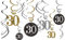 Adult Gold Celebration 30th Swirl Decorations