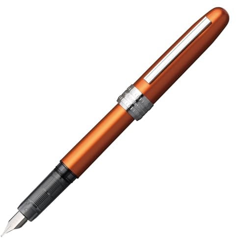 PLATINUM Plaisir PGB-1000#25 Füllfederhalter/Federstärken: M Medium Mittlere/Farbe: Nova Orange/Handgefertigt/mit Geschenkbox/Füllhalter