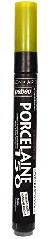 Pebeo Porcelaine 150 China Paint Bullet Tip Marker, Peridot Green,Peridot Green