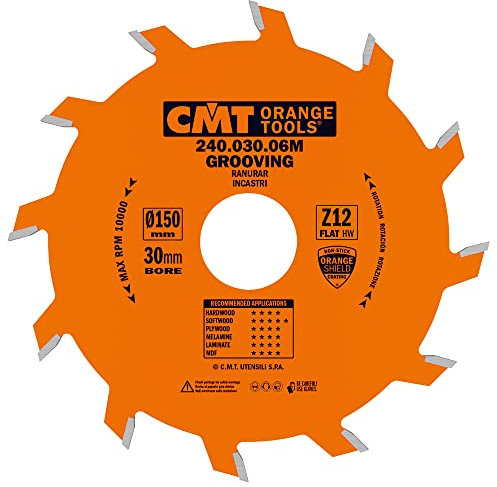 CMT ORANGE TOOLS 240.030.06M - NUTKREISSÄGEBLATT 150X3X30 Z=12 FLACHZAHN