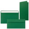FarbenFroh by GUSTAV NEUSER 50x Faltkarten-Set mit Briefumschlägen DIN Lang in Dunkelgrün (Grün) - 21 x 10,5 cm - Blank Klappkarten und Umschläge für Einladungen und Grüße zu Geburtstag und Hochzeit