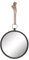 Stonebriar Miroir Mural Rond en métal Marron de 25,4 cm avec Boucle de Suspension en Corde, décoration Rustique pour Salon, Chambre, Couloir et entrée
