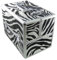 DynaSun BS355 36.5x27.5x24cm XXL Zebra Designer Beautycase Schminkkoffer Kosmetikkoffer Schmuckfach Beauty Case Reise Box