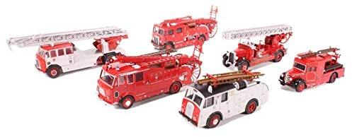 Oxford Diecast 1:76 6 Piece Set 150 Years of London Fire Appliances. Collectable model 76SET31