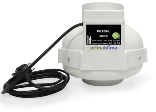 Prima Klima Extracteur d'air 280 m3/h - 1 Vitesse - diamètre 100mm