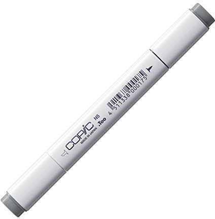 COPIC Classic Marker Typ N - 5, neutral gray No. 5, professioneller Layoutmarker, mit einer breiten und einer feinen Spitze