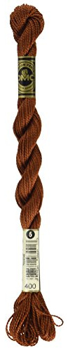 DMC 115 5-400 Pearl Cotton Thread, Dark Mahogany, Size 5