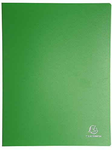 Exacompta - Réf. 8840E - 1 Protège-documents OPAK - 40 pochettes cristal lisse - 80 vues - pour format A4 - dimensions 24 x 32 cm - couverture en polypro semi-rigide - 8 couleurs aléatoires