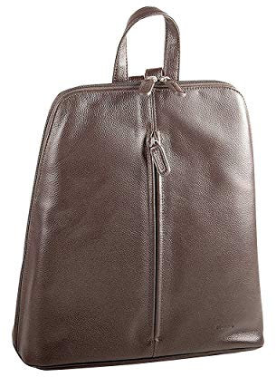 Picard Luis Rucksack aus Rindsleder - Handyfach, Steckfach für Visitenkarten, Reissverschlussfächer, verstellbare Schultergurte 32 x 29 x 13 cm (H/B/T) Damen (8656) cafe [055]
