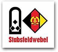Aufkleber/Sticker Stabsfeld NVA militärischer Dienstgrad Bundeswehr 8x7cm A2401
