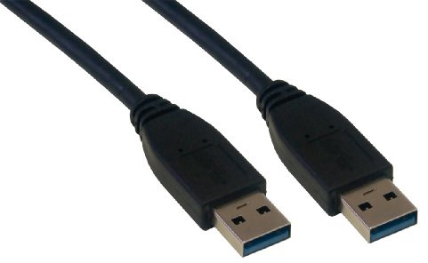 MCL Samar MC923AA-2M/N USB-3.0-Kabel, Typ A, Stecker auf Stecker, 2 m, Schwarz
