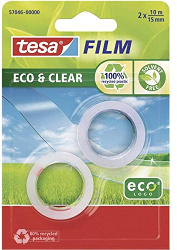tesa 57046 57046-00-00 tesafilm tesafilm® Eco & Clear Transparent (L x B) 10 m x 15 mm 2 St.