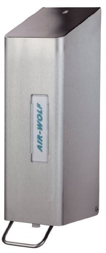 AIR-WOLF Seifen- und Desinfektionsmittelspender 1,2 Liter, Edelstahl beschichtet, Serie Omega