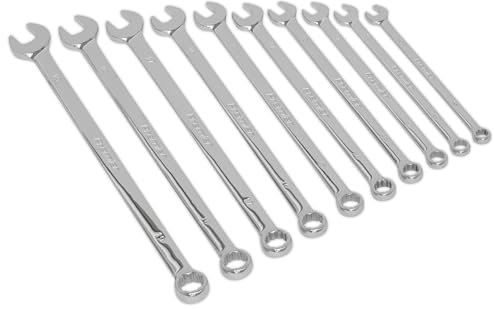 Sealey Ak6310 Combination Spanner Set 10Pc Extra-Long Metric