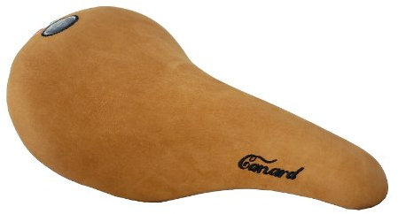 Selle Montegrappa FAHRRADSATTEL Luxus ECHT Velour Leder Vintage Sattel Canard braun - Made in Italy