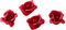 Mallard Ferriere ROSES en Pâte d'Amande coloris ROUGES P/35
