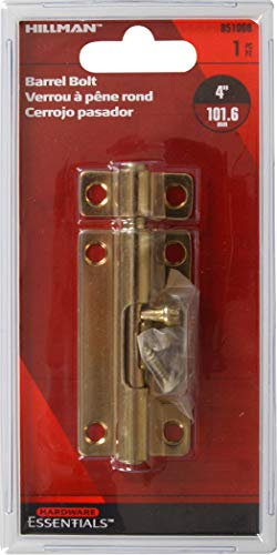 The Hillman Group 851008 Boulon à barillet en zinc/jaune 10 cm