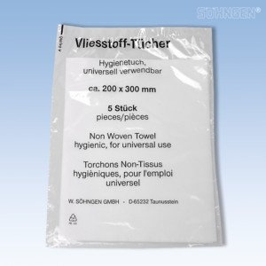 Vliestücher 200 x 300 mm Packung mit 5 Stück