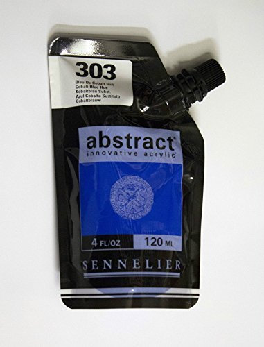 Sennelier Abstract Innovative Acrylic Artist Paint Pouch 120ml (303 Cobalt Blue Hue)