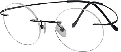 Eyekepper Titan Randlose Lesebrille Runde Lesegräte Schwarz +2.00