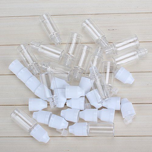 50 Stücke 10ml transparent leer Flexibler Lab Lösungsmittel Liquid Flaschen Dropper