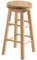 Chef Vida Modern Breakfast Bar Stool, 360 Swivel Kitchen Counter Home Bar Seat, Solid Wood (1, Pine)