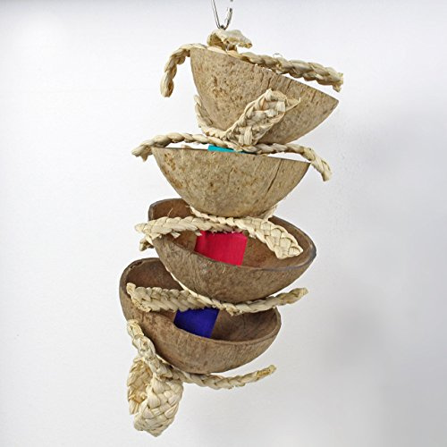 HappyBird | Treatspielzeug Coconut Kabob Bird Toy für Papageien