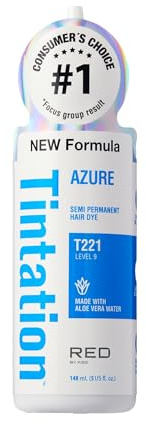 Kiss Tintation Semi Permanent Hair Colour With Argan oil, Aloe Vera - Azure T221