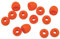 Xcessor Replacement Silicone Earbuds 7 Pairs (Set of 14 Pieces). Compatible With Most In Ear Headphone Brands (Medium, Orange)