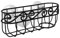 Spectrum Diversified Scroll Brush & Sponge Holder Dish Sponge Cradle With Brush Holder & Suction Cups, Stylish Kitchen Sink Organizer, Black