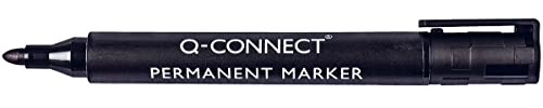 Q Connect Chiseled Tip Permanent Marker - Black