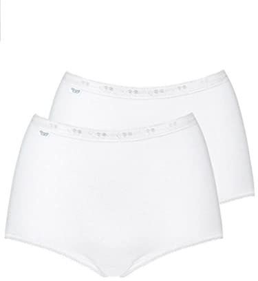 Sloggi Women's Basi Basic Maxi 2p Panty, opaque, White, XL