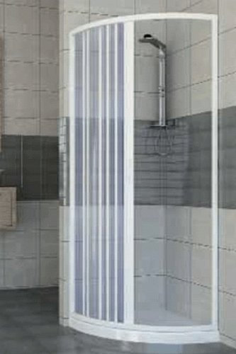 BOX DOCCIA ESTENSIBILE ROLLPLAST APERTURA LATERALE MOD. SENIOR VULCANO 80x80 PVC