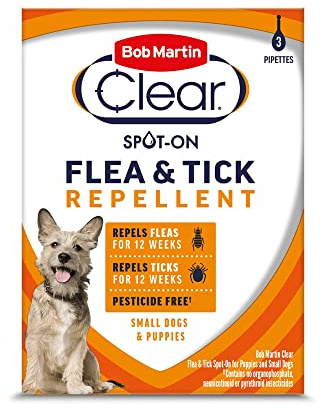 Bob Martin Clear Pesticide Free Spot On Flea Small Dog 12WK